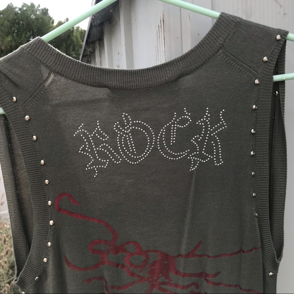 Ed Hardy ROCK Sweater Vest!